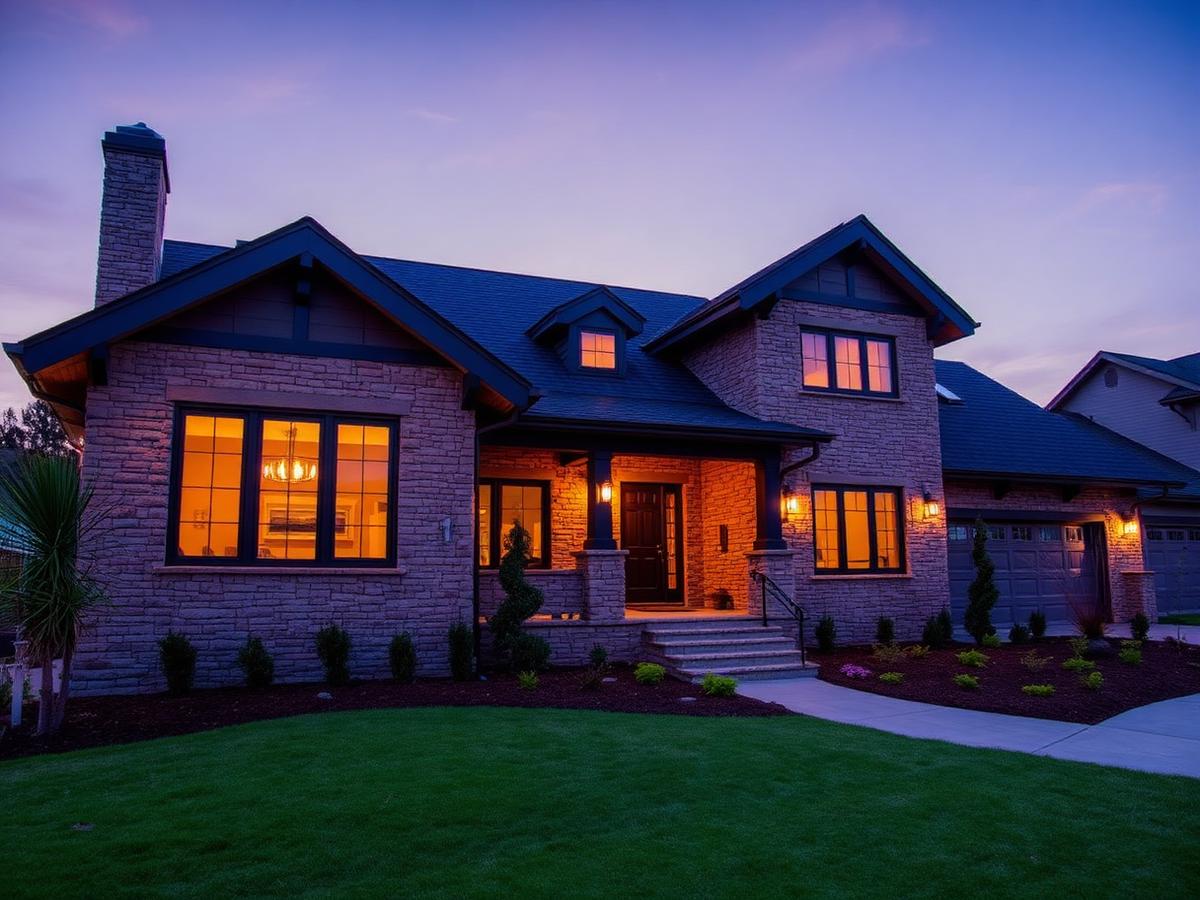 Custom-built home by Stoneview